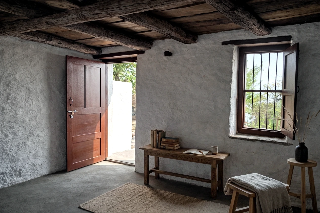 Sunny project stone room interior
